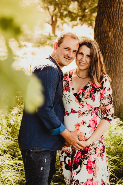 Maternity floral dress Photo Shoot