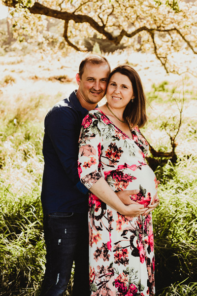 Maternity floral dress Photo Shoot