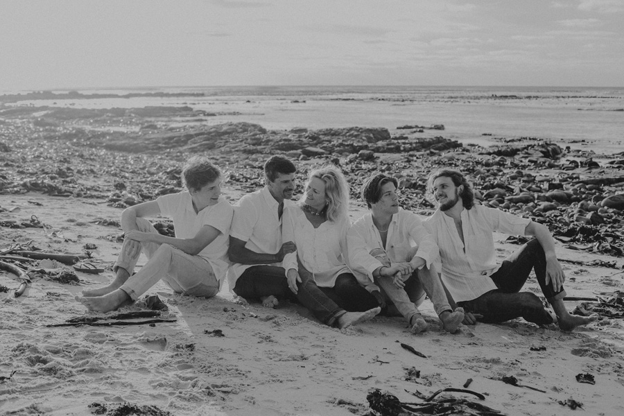 family photo beach Kommetjie cape town