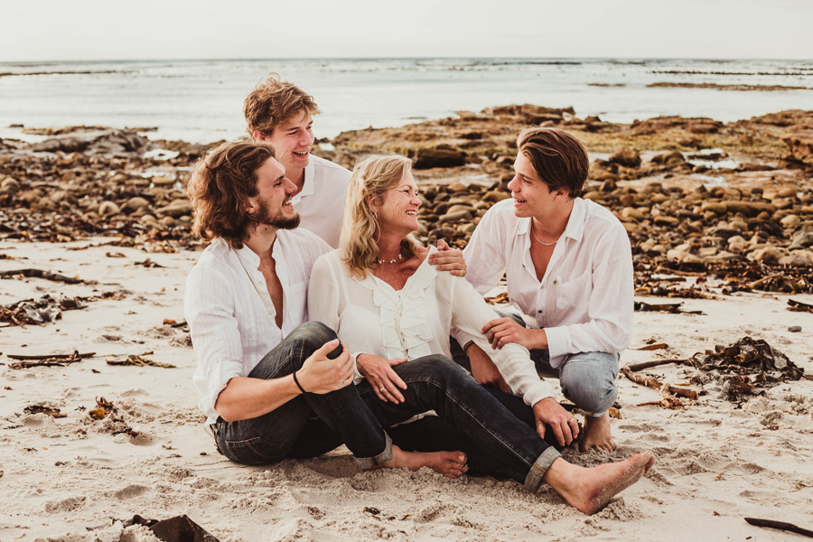 family photo beach Kommetjie cape town