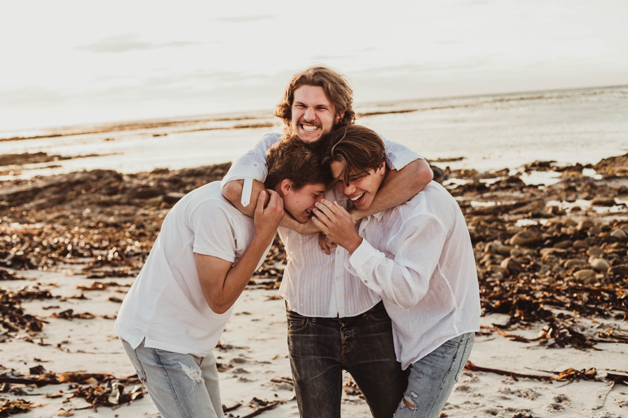 family photo beach Kommetjie cape town