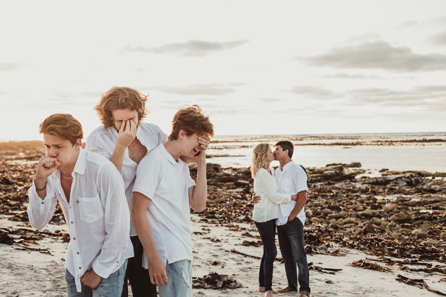 family photo beach Kommetjie cape town