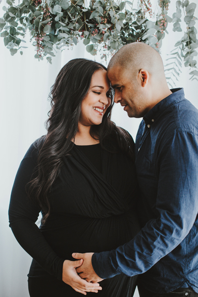 Studio pregnancy photo