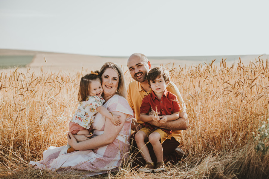 Family Photo Shoot Wheat Field Cape Town