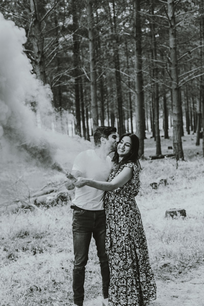 Cape Town Gender Reveal smoke bomb