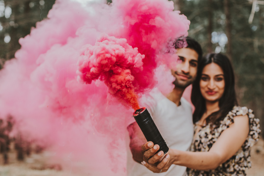Cape Town Gender Reveal smoke bomb