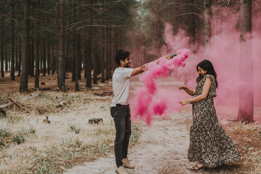 Gender Reveal smoke bomb Cape Town