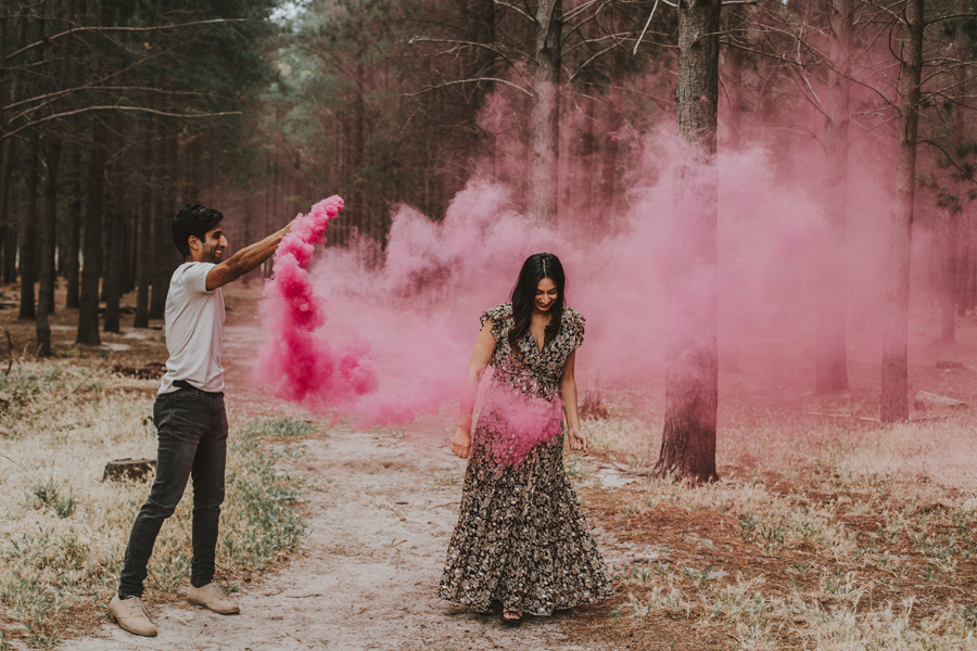 Gender Reveal smoke bomb Cape Town