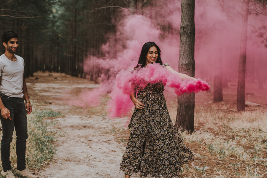 Gender Reveal smoke bomb Cape Town