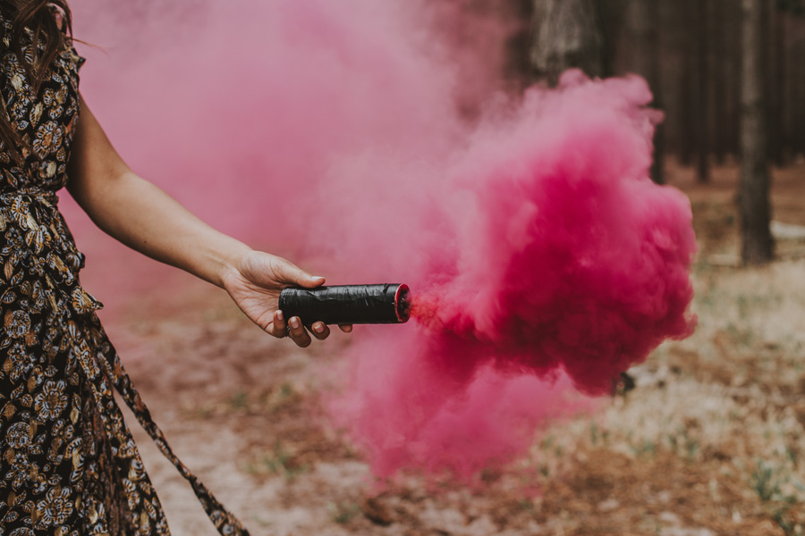 Gender Reveal smoke bomb Cape Town