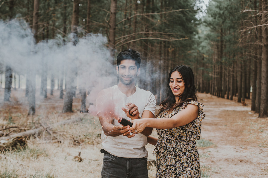 Cape Town Gender Reveal smoke bomb