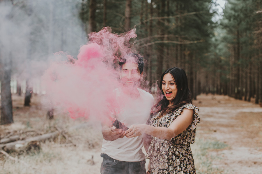 Cape Town Gender Reveal smoke bomb