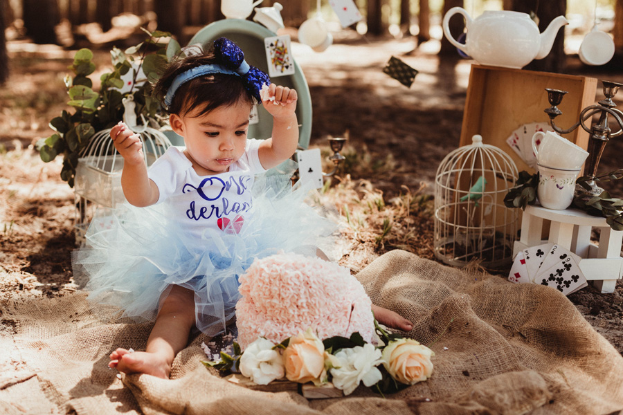 Alice in ONEderland Cake Smash | Tokai Forest | Cape Town Photographer