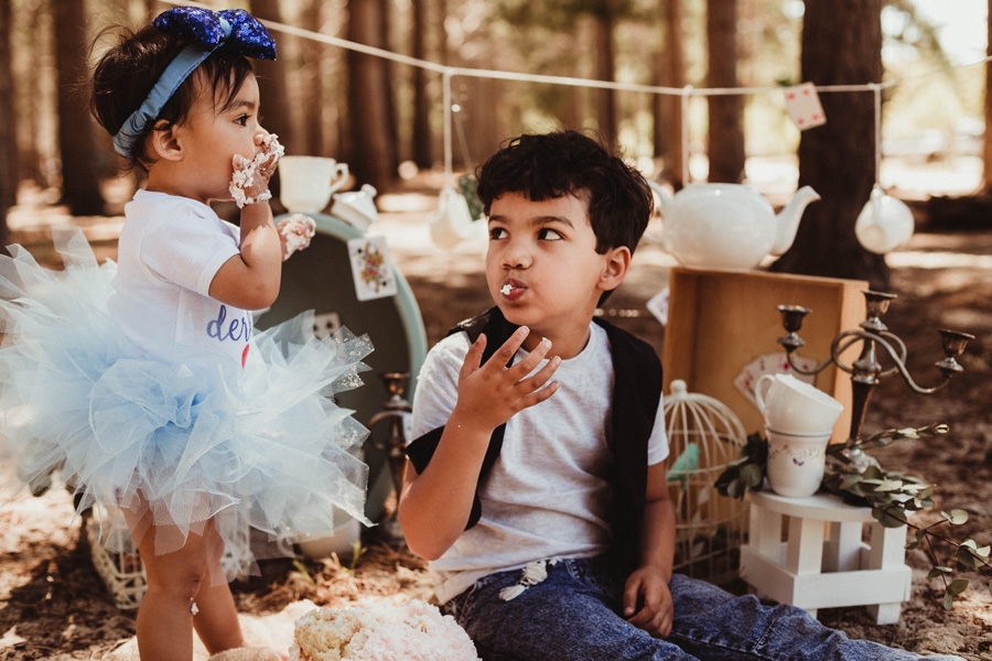 alice in onederland cape town cake smash photo shoot