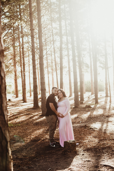 maternity shoot cape town forest