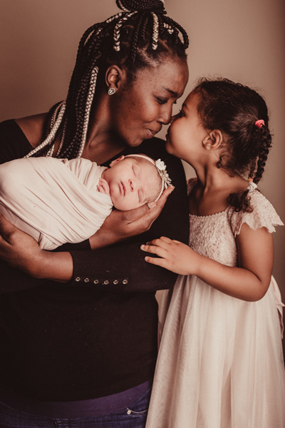 newborn photographer cape town baby girl and sibling