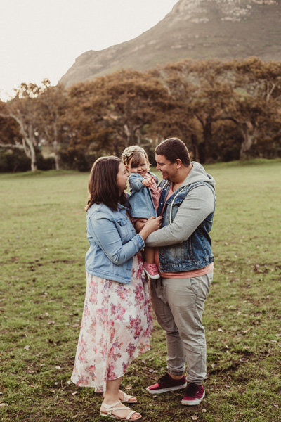 Family photo shoot forest cape town