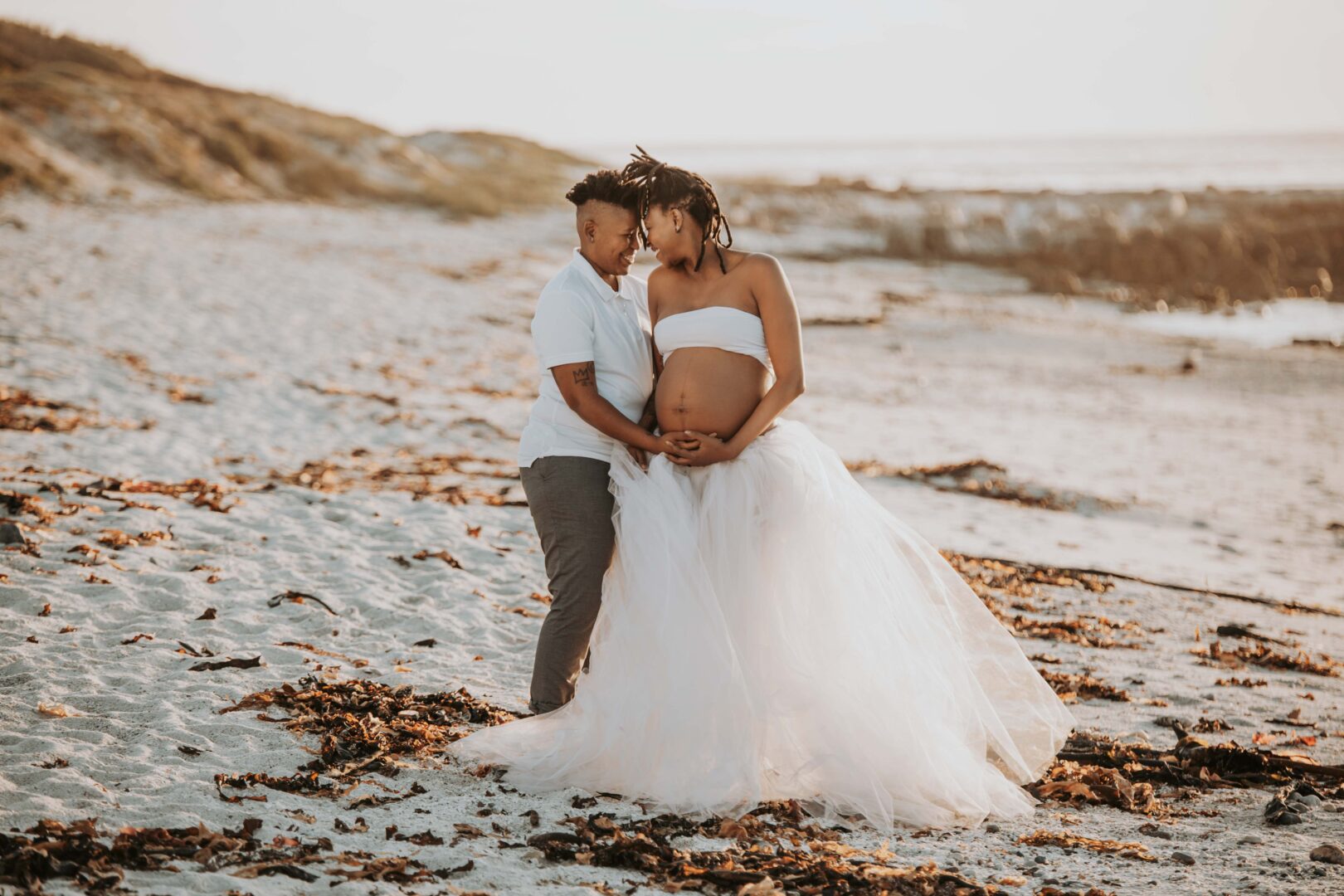 Maternity photographer forest maternity shoot cape town photographer amy green beach photo shoot