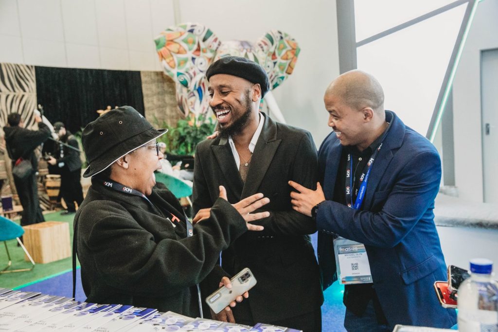 Engaging Just Markets team interacting with clients and investors at CTICC in Cape Town
