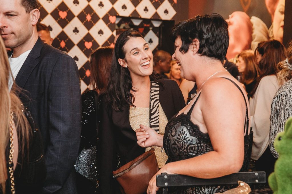 Guests enjoying gourmet canapés and drinks during the GREAT Awards celebration