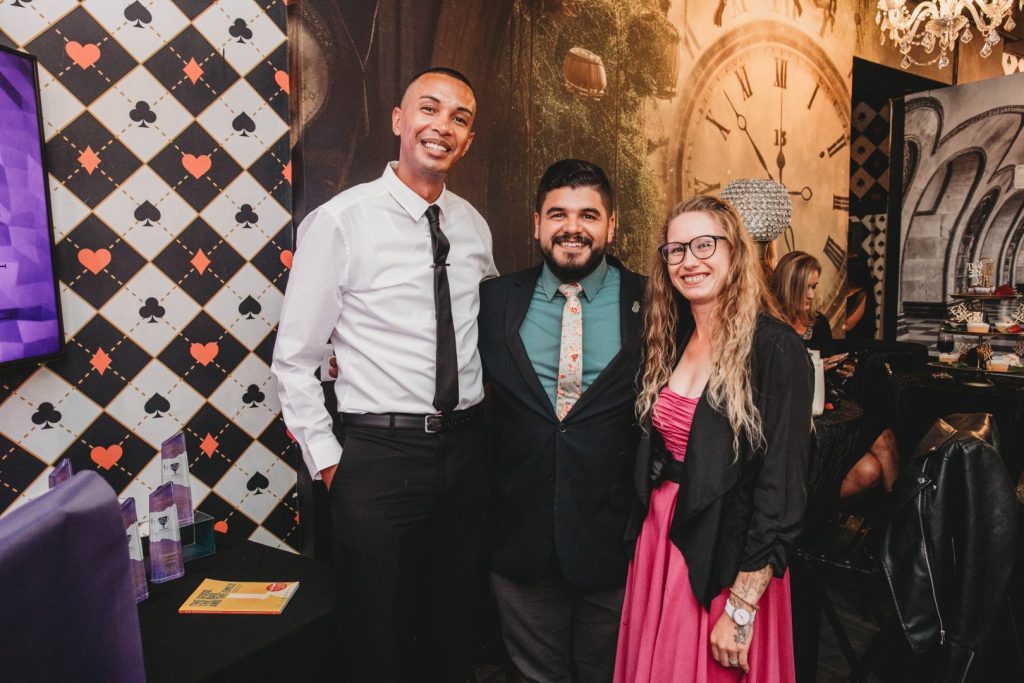 Guests enjoying gourmet canapés and drinks during the GREAT Awards celebration