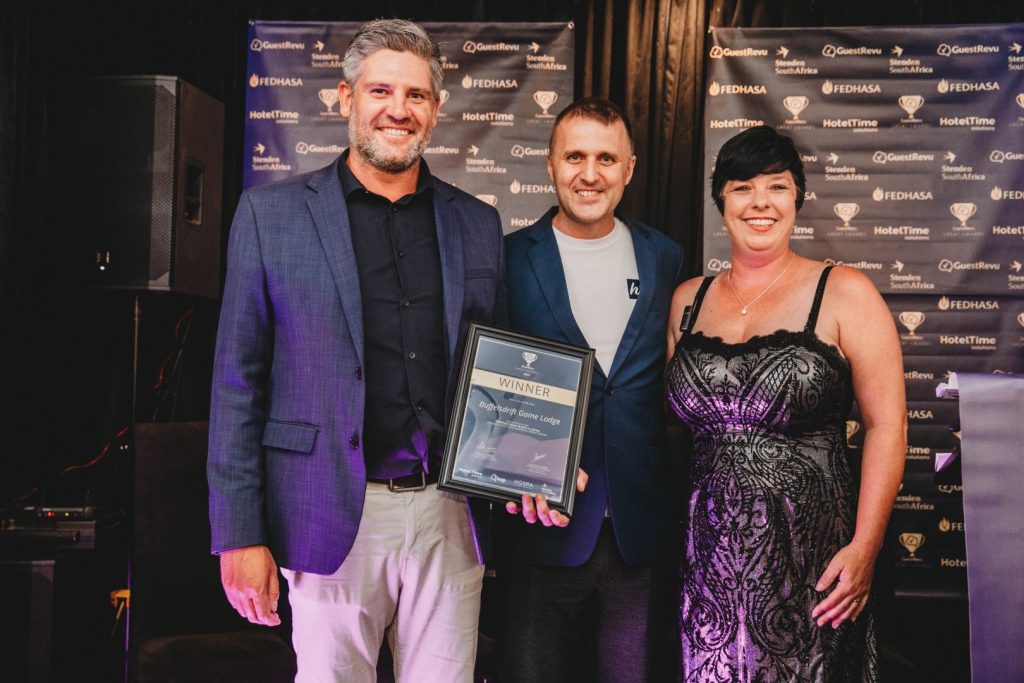 Winners receiving recognition at the GuestRevu GREAT Awards dinner