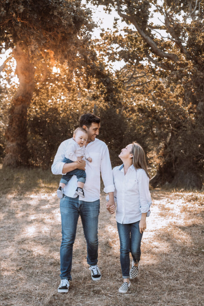 Golden hour family photography session in Noordhoek beach