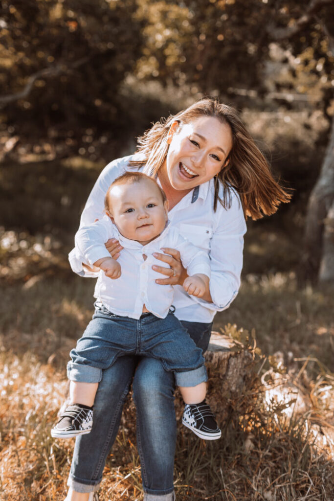 Soft neutral outfits styled for Cape Town family photoshoot
