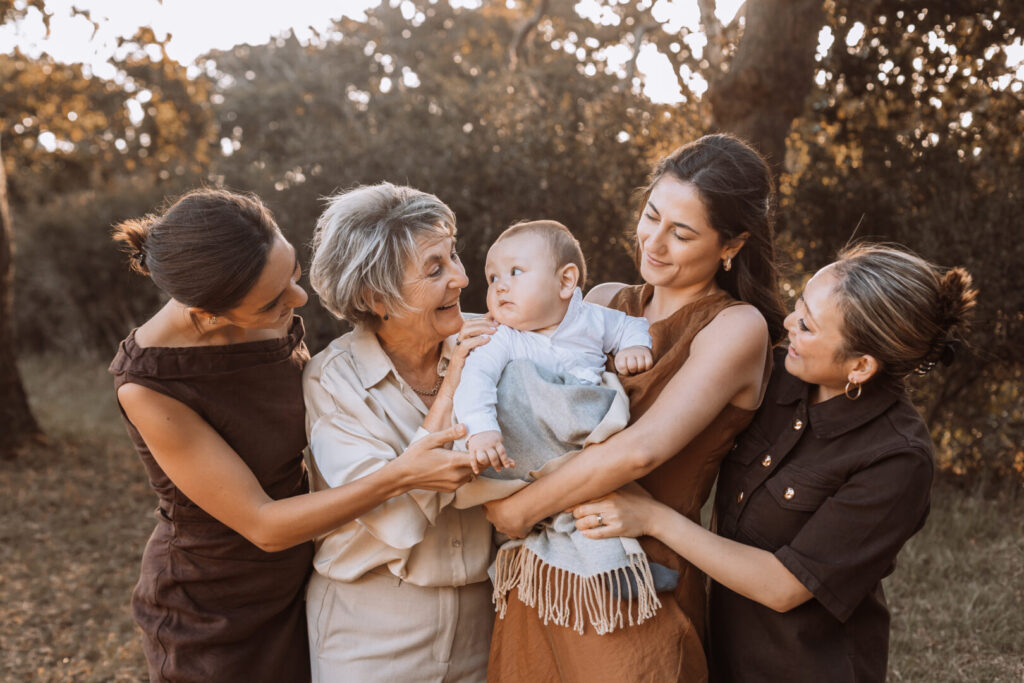 Golden hour family photography session in Noordhoek beach