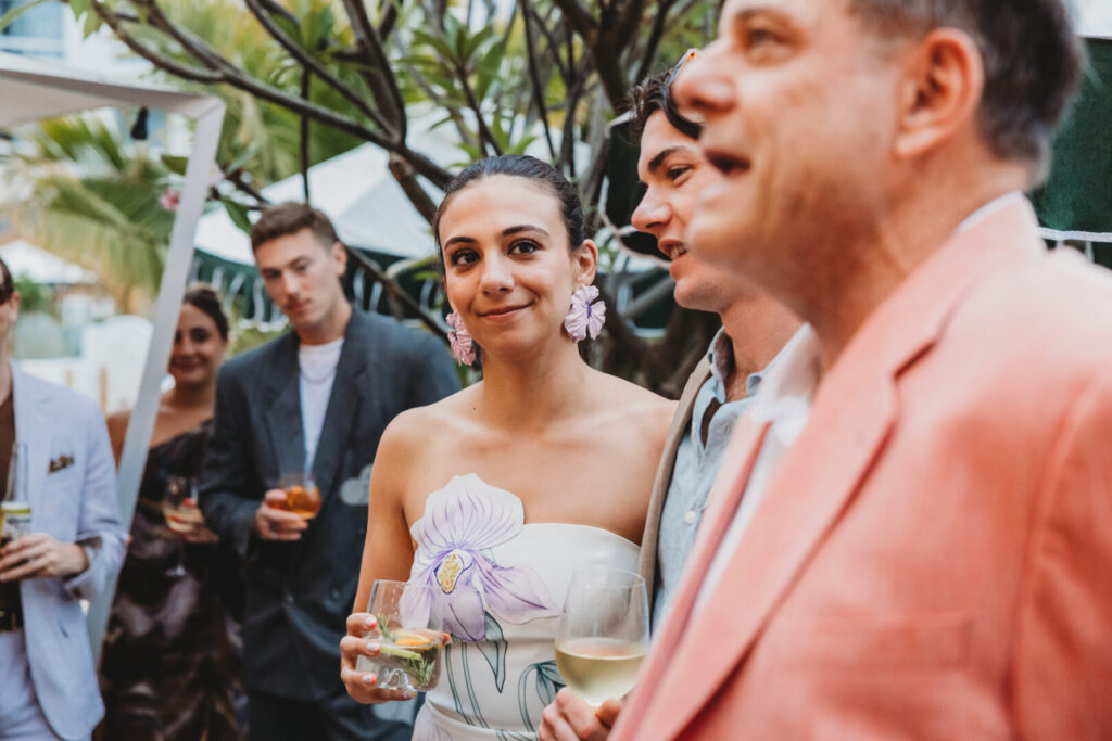 Outdoor wedding welcome cocktail event in Cape Town