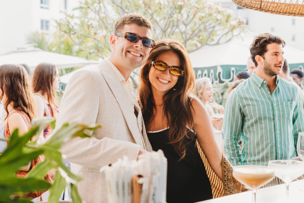 Sunset wedding welcome party in Cape Town South Africa